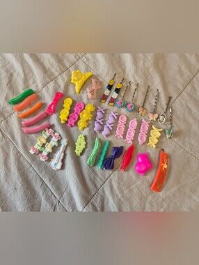 Vintage Goody Hair Barrettes Clips Bows Lot